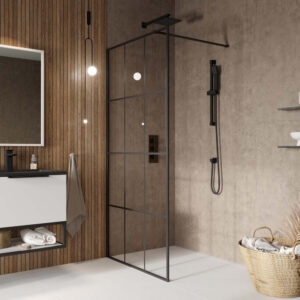 Black Wetroom Screen