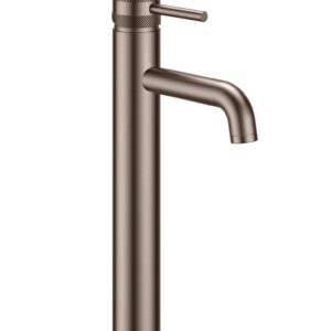 Elijah Form Brushed Bronze Hi-Rise Basin Mixer