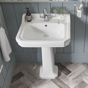 Tavistock Vitoria 605mm 1TH Full Pedestal Basin