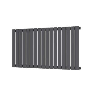 Elijah Chet 1158x600mm Single Anthracite Horizontal Radiator