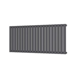 Elijah Chet 1430x600mm Single Anthracite Horizontal Radiator