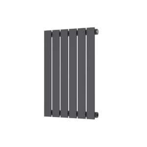 Elijah Chet 410x600mm Single Anthracite Horizontal Radiator