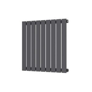 Elijah Chet 614x600mm Single Anthracite Horizontal Radiator