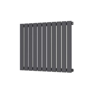 Elijah Chet 750x600mm Single Anthracite Horizontal Radiator