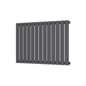 Elijah Chet 886x600mm Single Anthracite Horizontal Radiator