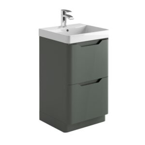 Elijah Lily Matt Anthracite 500mm Floorstanding Vanity Unit