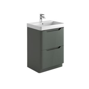 Elijah Lily Matt Anthracite 600mm Floorstanding Vanity Unit