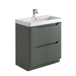 Elijah Lily Matt Anthracite 800mm Floorstanding Vanity Unit