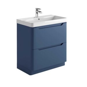 Elijah Lily Matt Twilight Blue 800mm Floorstanding Vanity Unit