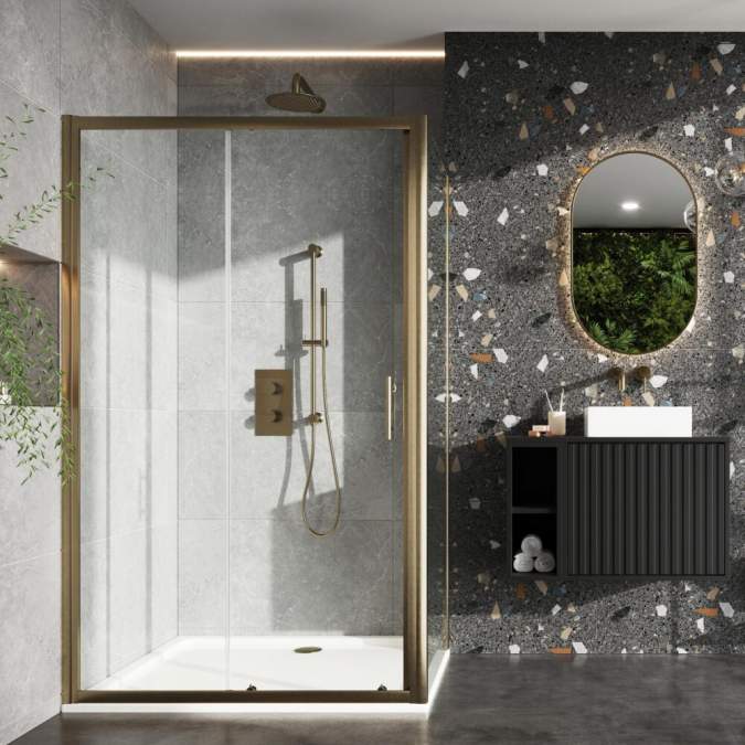 Elijah Aqua 900mm Shower Side Panel