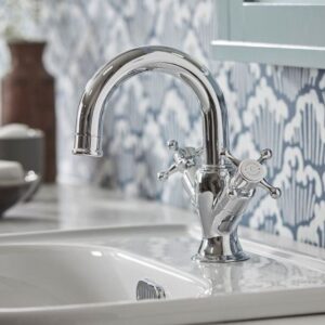 Tavistock Ashmore Chrome Basin Mixer with Click Waste