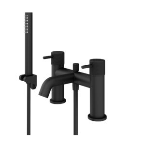 AquaSan Matt Black Bath/Shower Mixer