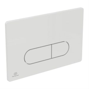 Oleas M1 White Mechanical Flush Plate