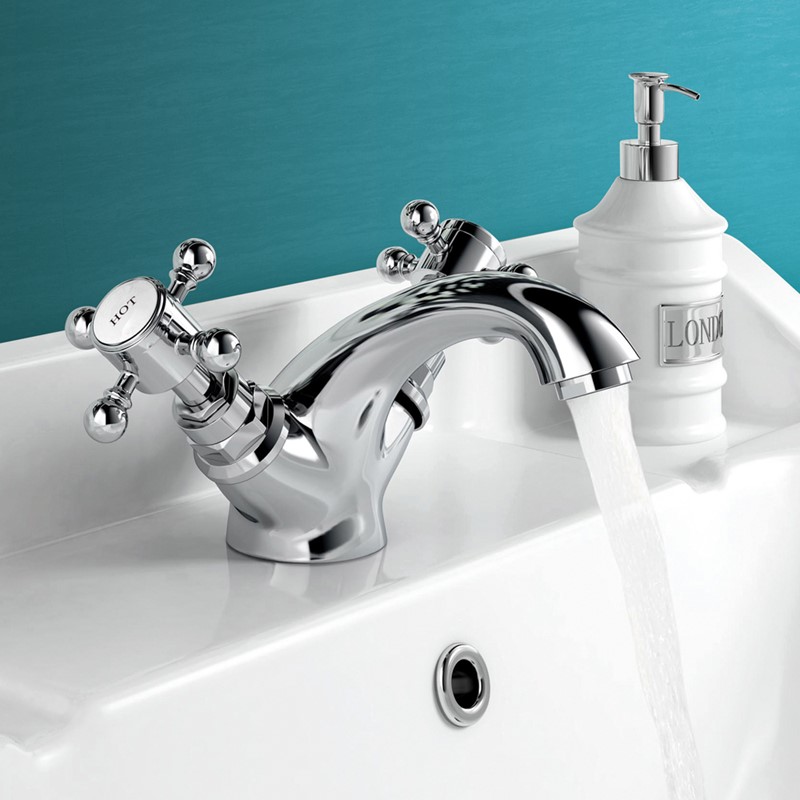 Trisen Formby Traditional Chrome Basin Mixer Tap