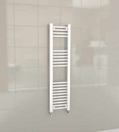 Kartell K-Rail 600x1200mm White Gloss Straight Towel Radiator