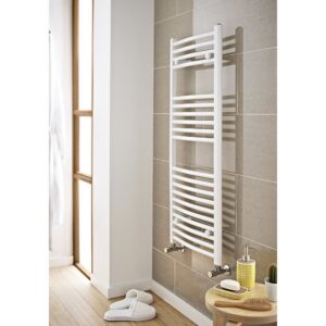 Kartell K-Rail 600x800mm White Gloss Straight Towel Radiator