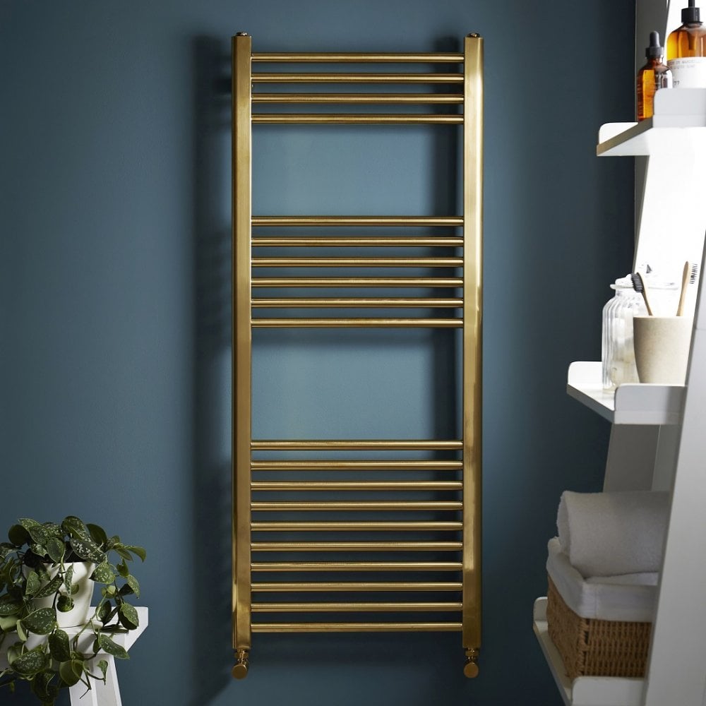 Kartell K-Rail 500x1200mm Brushed Brass Straight Towel Radiator