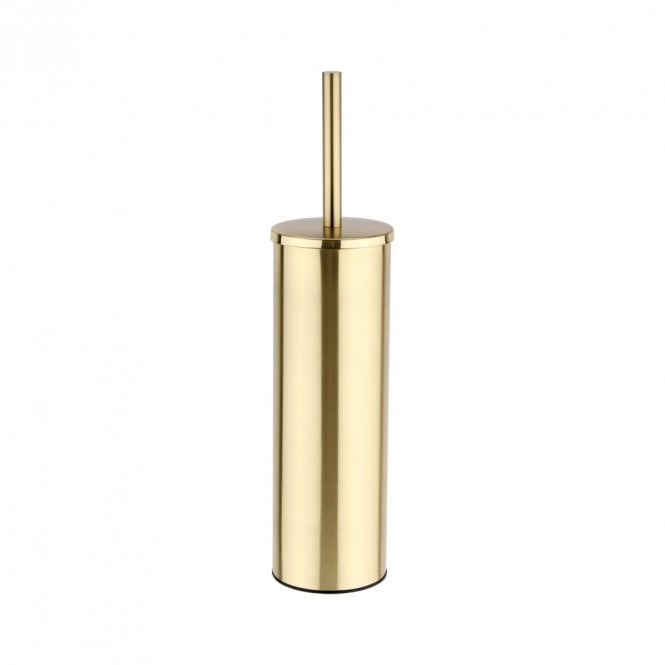 Kartell Ottone Brushed Brass Toilet Brush and Holder