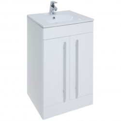 Kartell Purity 500mm White Floorstanding Vanity Unit with Basin