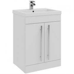 Kartell Purity 600mm White Floorstanding Vanity Unit with Basin