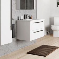 Kartell Purity 600mm White Wall Hung Vanity Unit with Basin