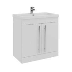 Kartell Purity 800mm White Floorstanding Vanity Unit with Basin