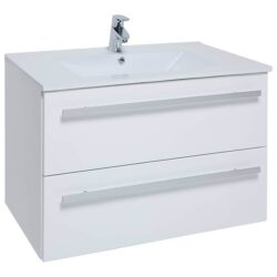 Kartell Purity 800mm White Wall Hung Vanity Unit with Basin