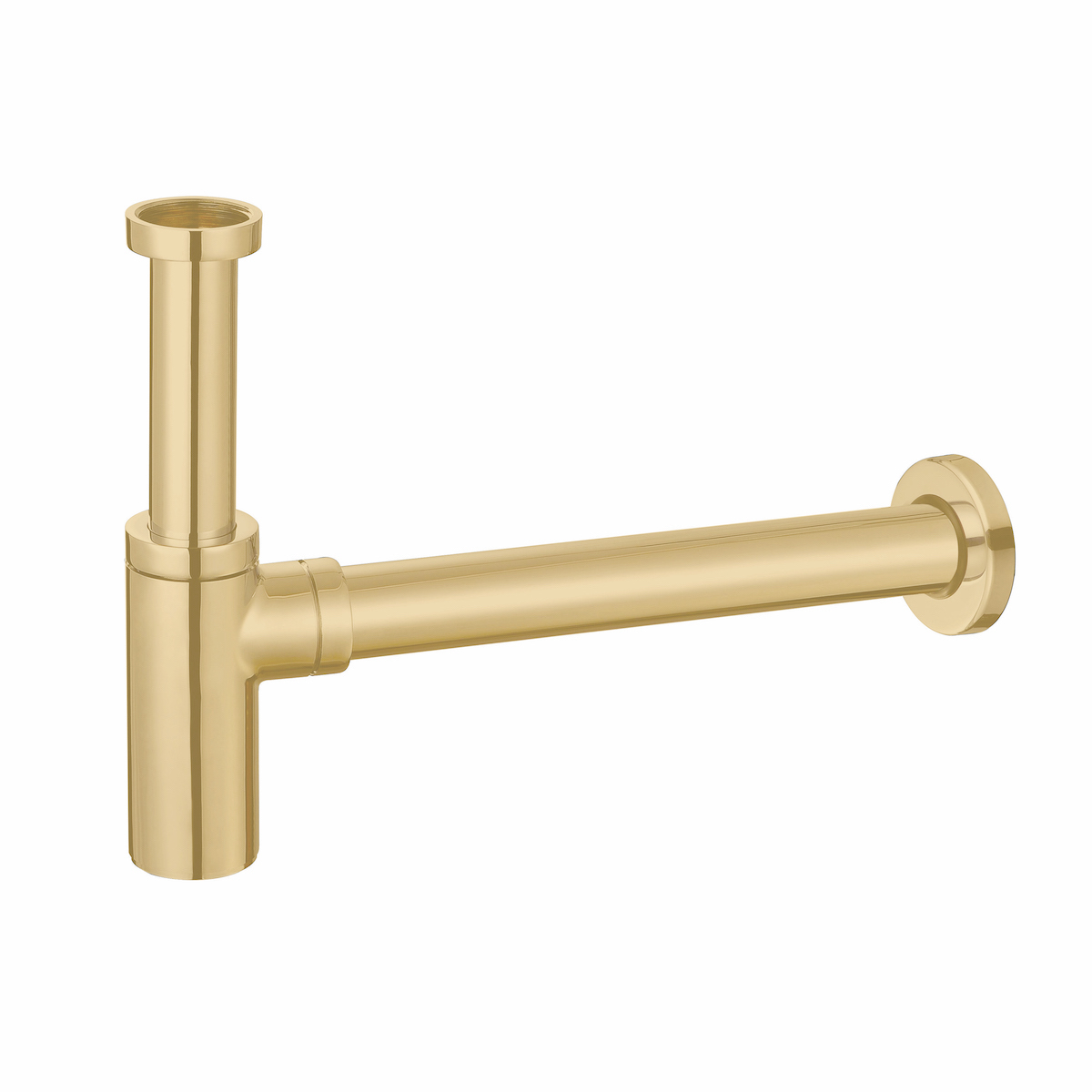 Elijah Form Brushed Brass 1 1/4" Bottle Trap