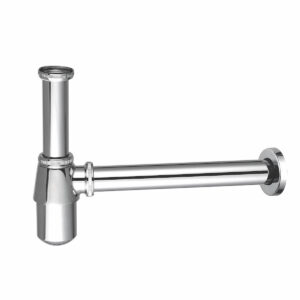 Elijah Round Chrome 1 1/4" Bottle Trap