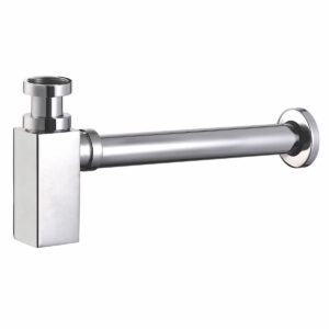 Elijah Square Chrome 1 1/4" Bottle Trap