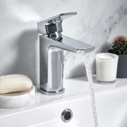 Elijah Trero Chrome Basin Mixer with Waste