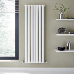 Kartell Aspen Single Panel 1800x300mm White Vertical Radiator