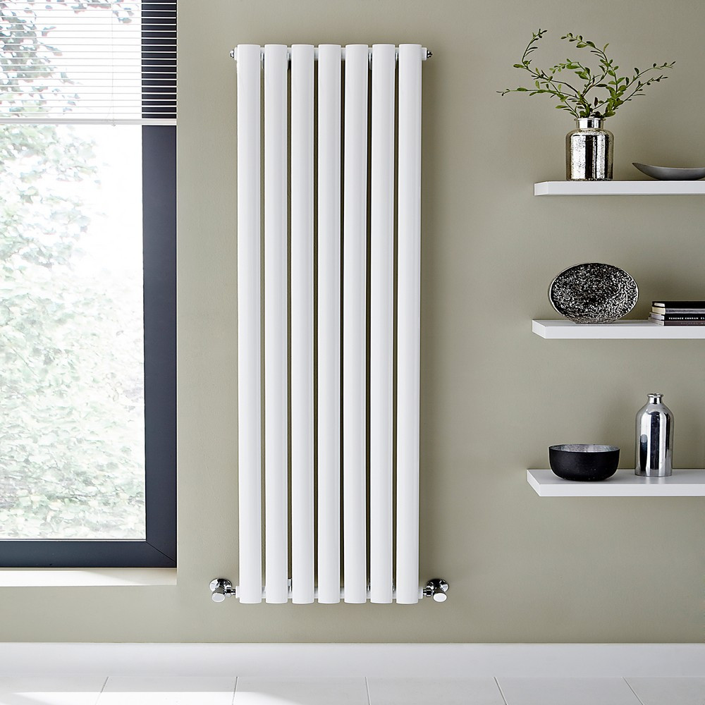 Kartell Aspen Single Panel 1800x300mm White Vertical Radiator