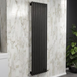 Kartell Aspen Single Panel 1600x420mm Matt Anthracite Vertical Radiator