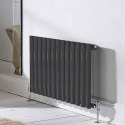 Kartell Aspen Single Panel 600x1440mm Matt Anthracite Horizontal Radiator