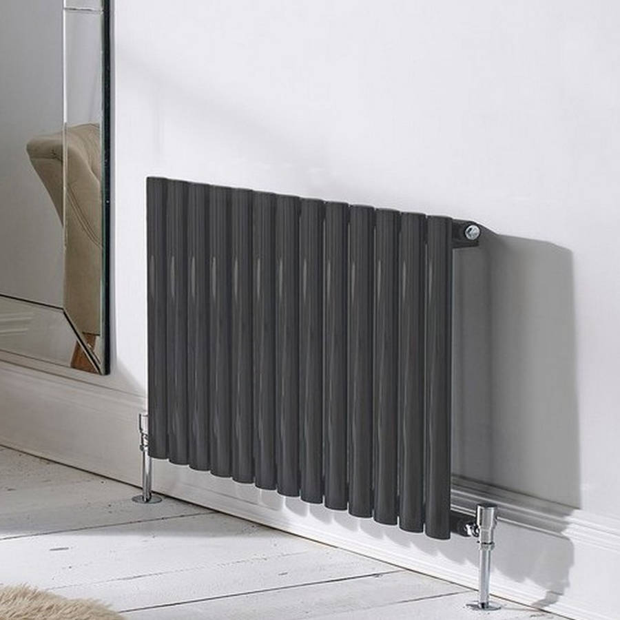 Kartell Aspen Single Panel 600x1440mm Matt Anthracite Horizontal Radiator