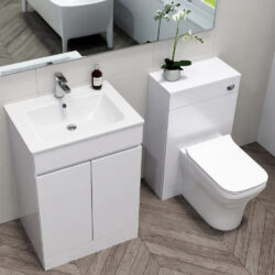 Kartell Atlantis 600mm White Waterproof Floorstanding Vanity Unit