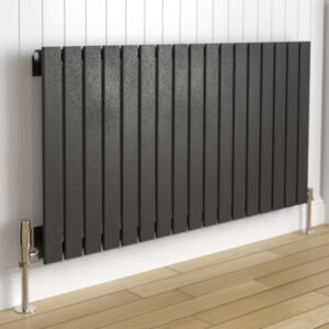 Kartell Boston Single Panel 600x1470mm Matt Anthracite Horizontal Radiator