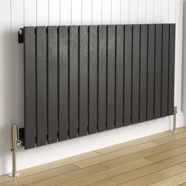 Kartell Boston Single Panel 600x1470mm Matt Anthracite Horizontal Radiator
