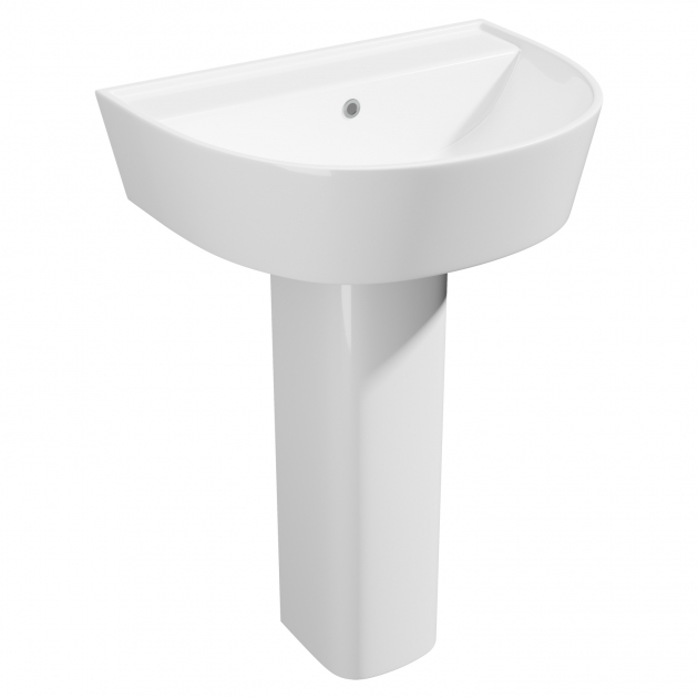 Kartell Genoa Round 580mm Basin & Full Pedestal