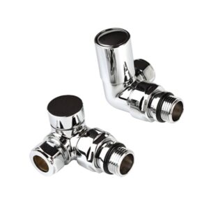 Kartell Modern Chrome Corner Radiator Valves