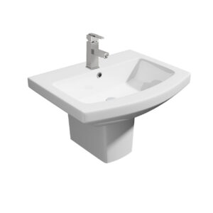 Kartell Trim 550mm Basin & Semi Pedestal