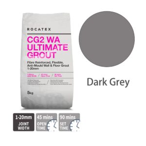 Abacus Rocatex CG2 WA Ultimate Grout 5KG - Dark Grey