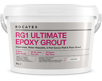 Abacus Rocatex RG1 Waterproof Ultimate Epoxy Grout 2KG - Cement Grey