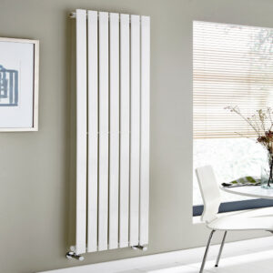 Kartell Boston Single Panel 1800x410mm White Vertical Radiator