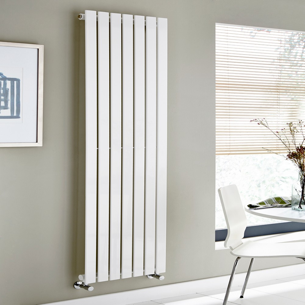 Kartell Boston Single Panel 1800x410mm White Vertical Radiator
