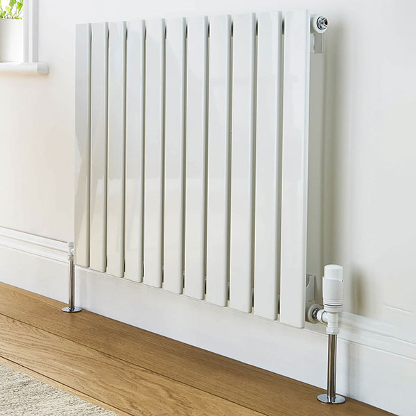 Kartell Boston Single Panel 600x1470mm White Horizontal Radiator