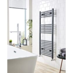 Kartell K-Rail 600x1600mm Textured Grey Towel Radiator