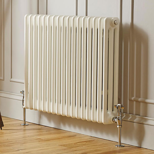 Kartell Laser Klassic 3 Column 600x1190mm White Horizontal Radiator