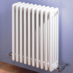 Kartell Laser Klassic 4 Column 750x1190mm White Horizontal Radiator